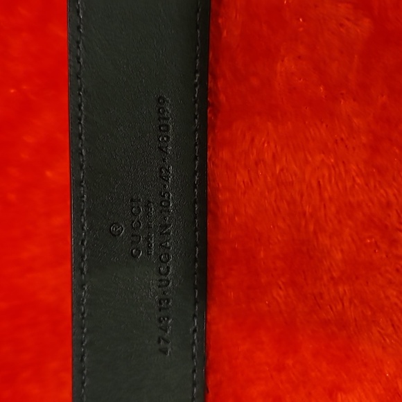 Gucci blk belt 45 - Picture 3 of 5
